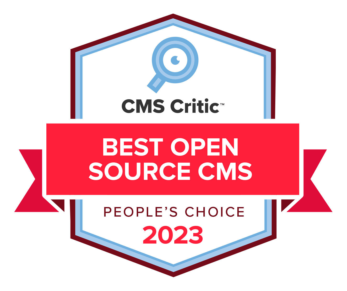 Umbraco won the “Best Open Source CMS” in 2023 CMS Critic People's Choice Award